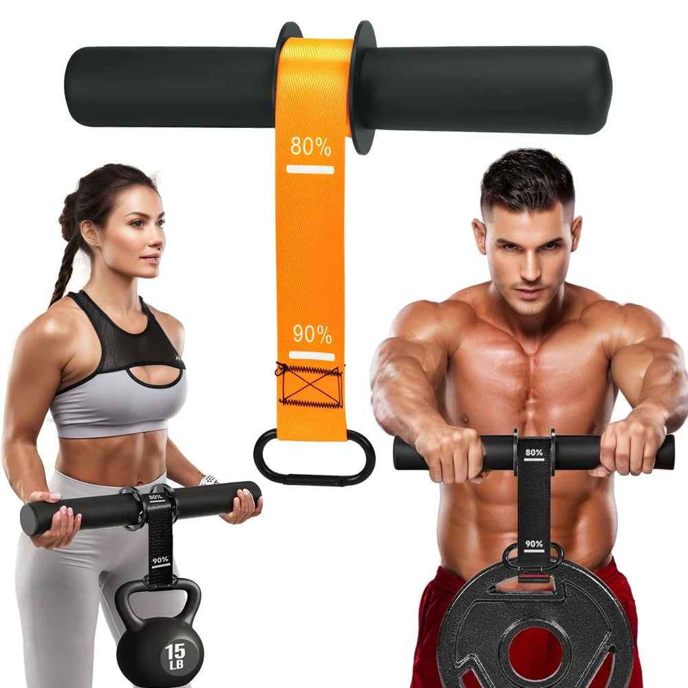 Forearm Strength Trainer Wrist Roller – Adjustable Non-Slip Home Gym Equipment