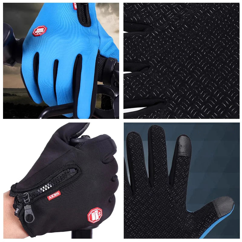 Winter Touchscreen Gloves – Warm Windproof Cycling Gloves