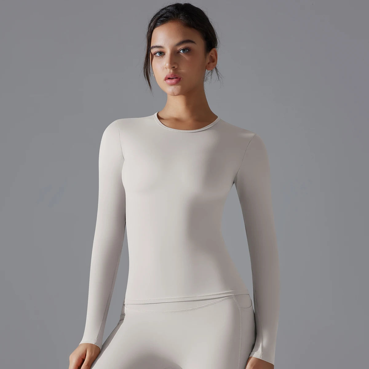 Women's Long Sleeve Yoga Shirt – Dry Fit Breathable Sports Top