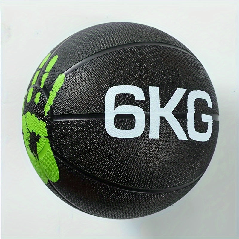 1pc Durable Rubber Weighted Ball for Fitness - 11.02LB/13.23LB, Ideal for Balance & Strength Training, Physical Relax, Home Gym Workout Equipment, Gym Accessories