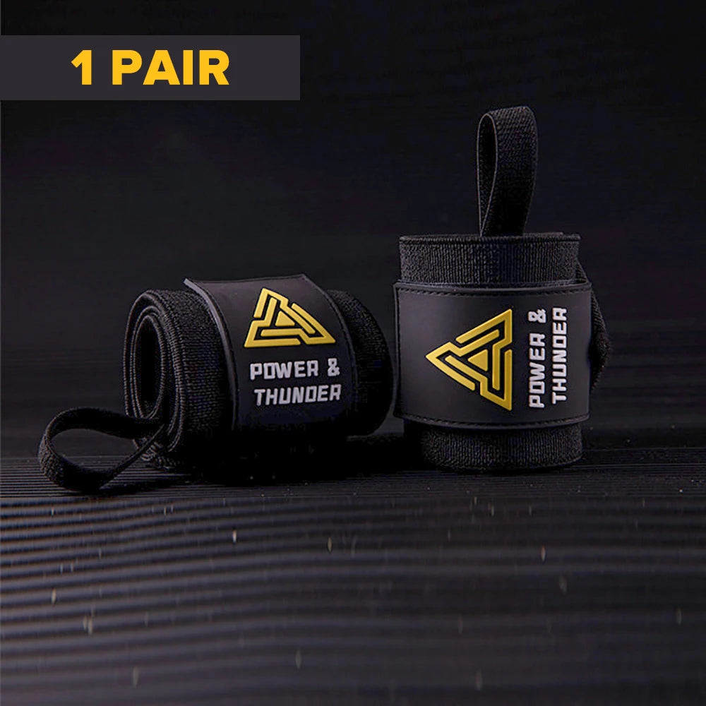 1 Pair Premium Wrist Support Fitness Wristbands Protect Your Wrist During GYM Workouts