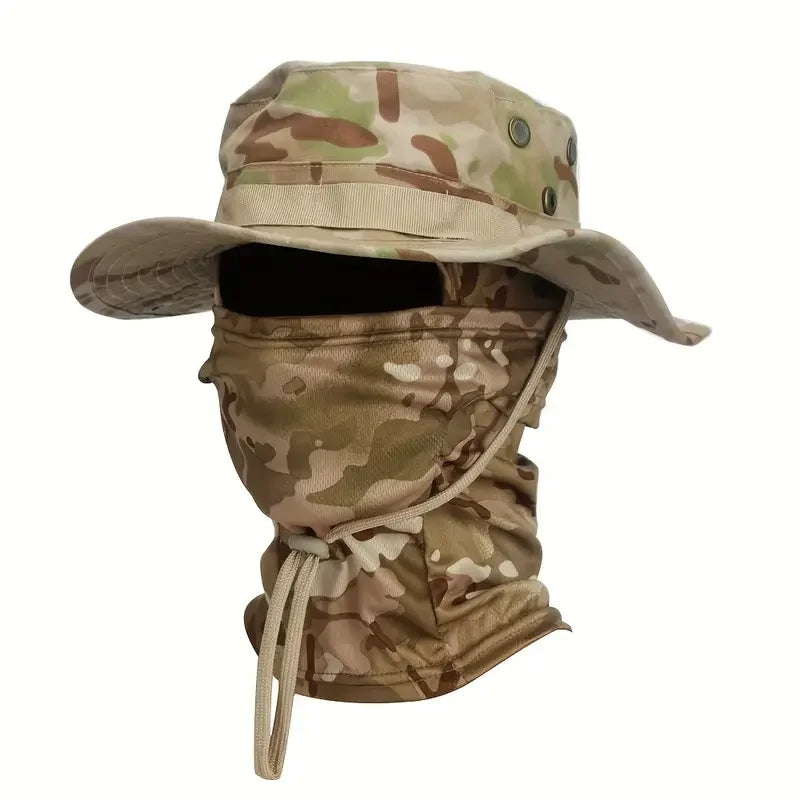 Camouflage Boonie Cap – Foldable Wide Brim Outdoor Hat