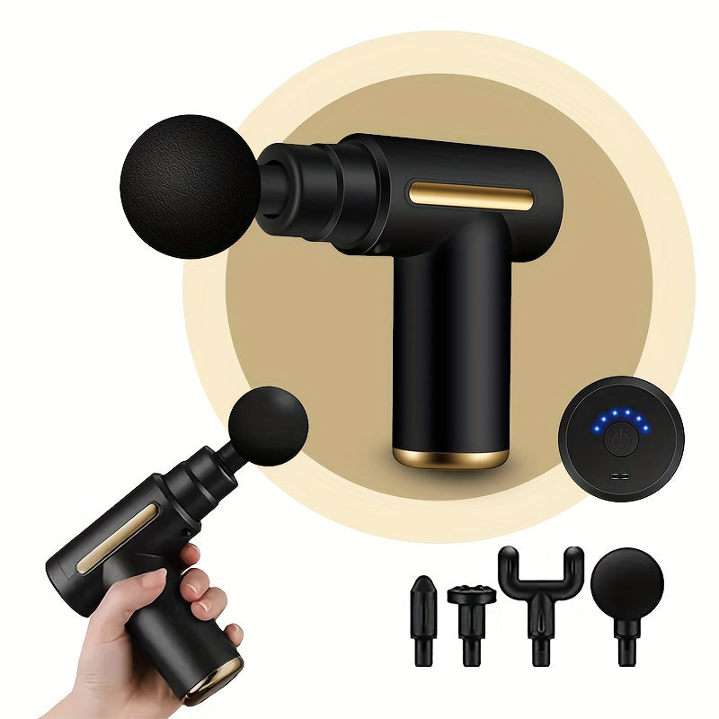 Fascia Electric Massager Gun, Deep Tissue Percussion Electric Muscle Massager, Portable Handheld Motor, Relieves Muscle Tension, For Sports Gym