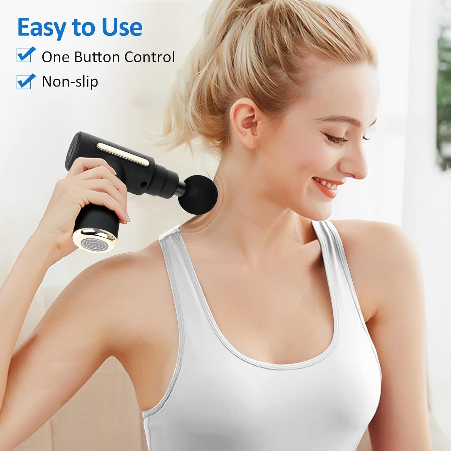 Fascia Electric Massager Gun, Deep Tissue Percussion Electric Muscle Massager, Portable Handheld Motor, Relieves Muscle Tension, For Sports Gym