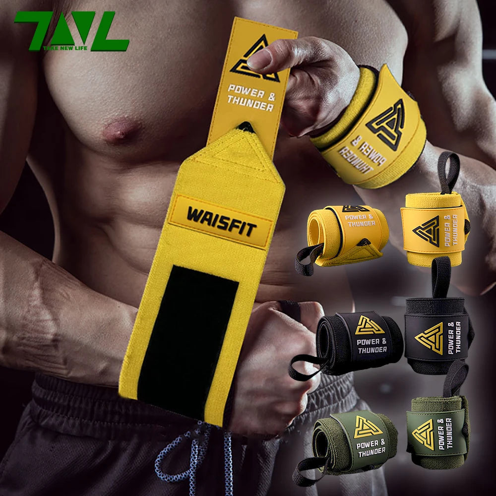 1 Pair Premium Wrist Support Fitness Wristbands Protect Your Wrist During GYM Workouts