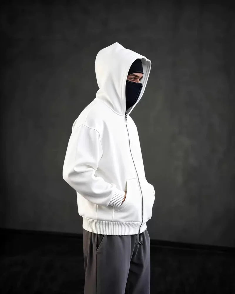 Men's Double Hood Zip Sweatshirt – Couple's Fashion Hoodie