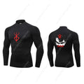 Anime Printed Men's Compression Turtleneck Shirt