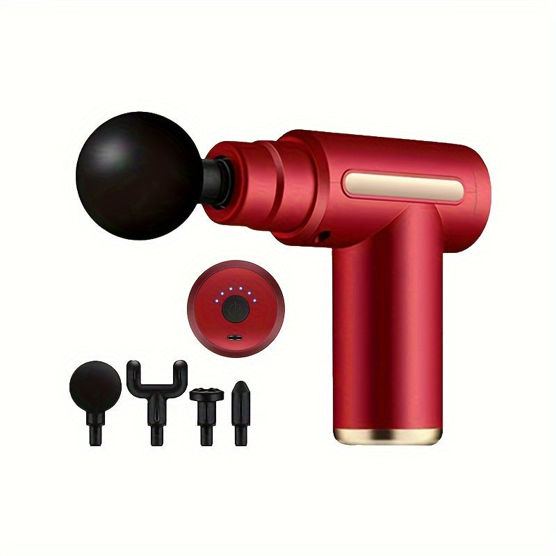 Fascia Electric Massager Gun, Deep Tissue Percussion Electric Muscle Massager, Portable Handheld Motor, Relieves Muscle Tension, For Sports Gym