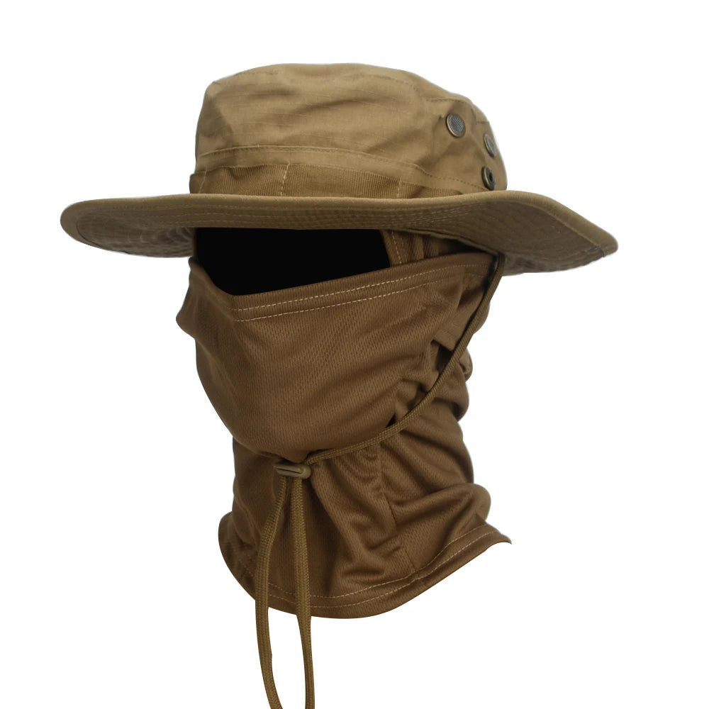 Camouflage Boonie Cap – Foldable Wide Brim Outdoor Hat