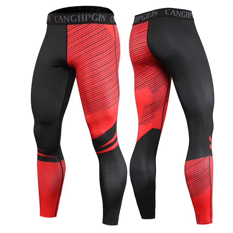 Men's Running Compression Leggings – Quick Dry Gym Fitness Tights