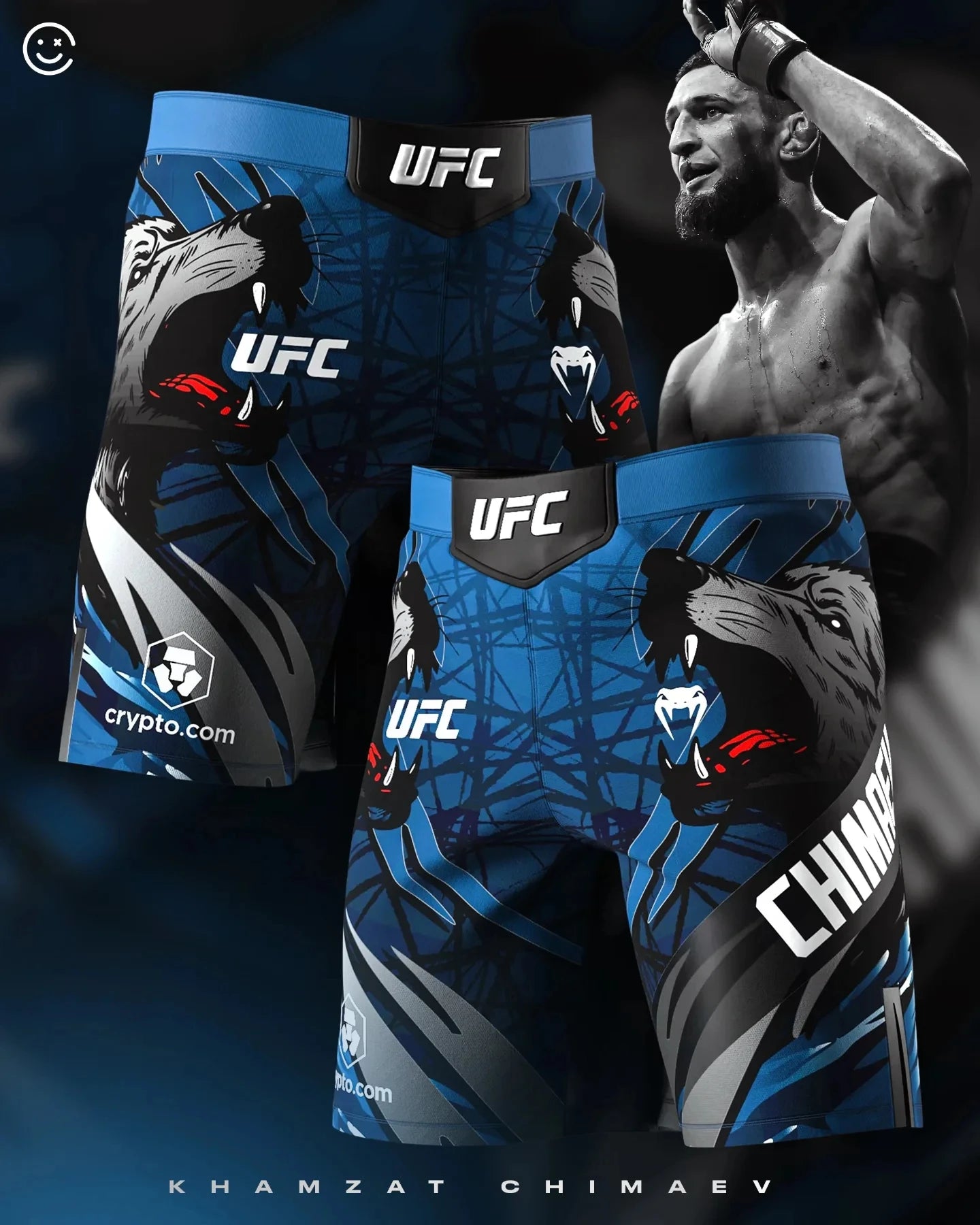 UFC Khamzat Chimaev MMA Training Shorts