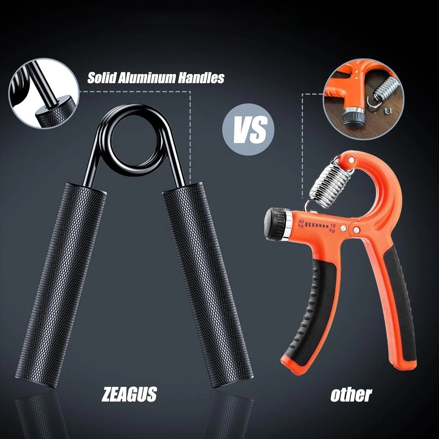 Metal Grip Strength Trainer – Aluminum Hand Gripper for Men & Women