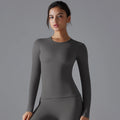 Women's Long Sleeve Yoga Shirt – Dry Fit Breathable Sports Top