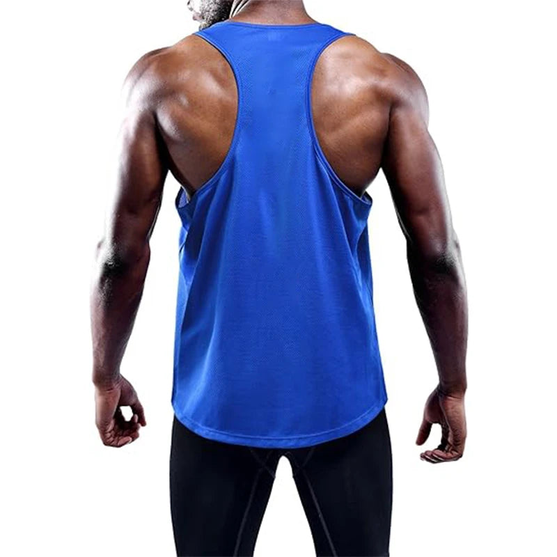 Men's Running Tank Top – Quick Dry Gym Vest Sleeveless Training Shirt