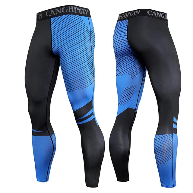 Men's Running Compression Leggings – Quick Dry Gym Fitness Tights