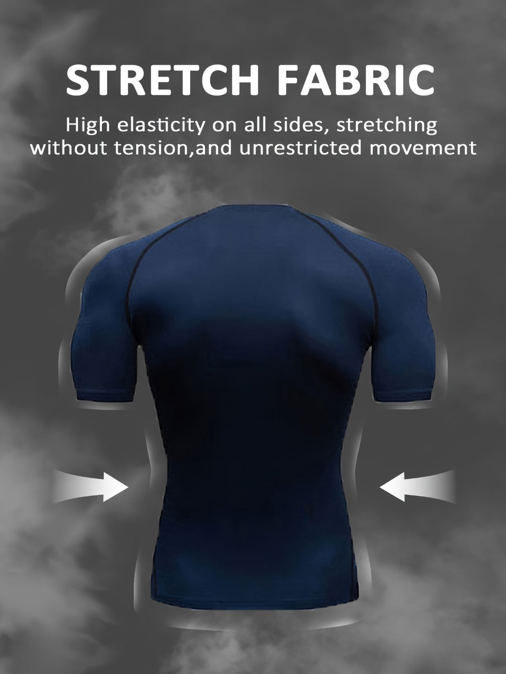 Ultra-Soft ComfyFit T-Shirt - Quick-Drying, Highly Stretchy, Sweat-Absorbing, Breathable, and Moisture-Wicking for Men's Summer Outdoor Fitness Activities and Sports - Ideal for Gym, Running, Cycling, and Hiking
