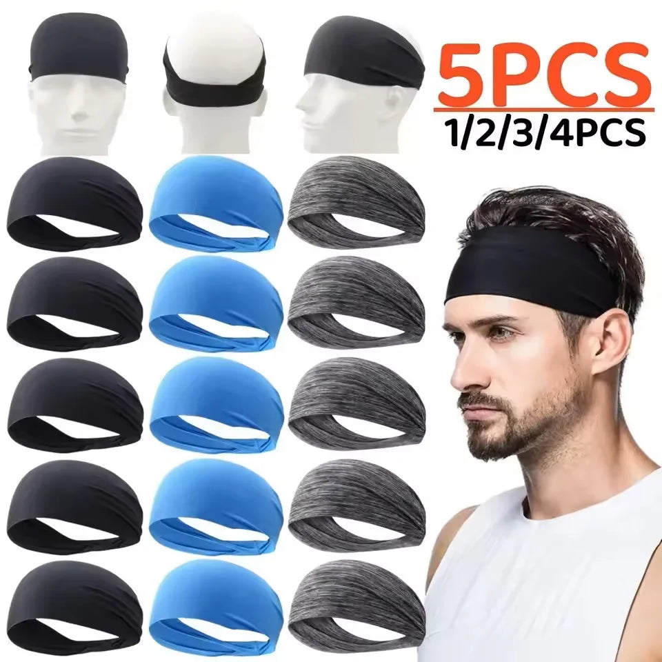 Anti-Slip Sports Headbands – Quick Dry Sweat Absorption Workout Headband