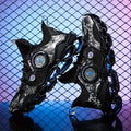 Men's Trendy Breathable Shock-Absorbing Blade Sneakers For Jogging Tennis Gym, Spring And Summer
