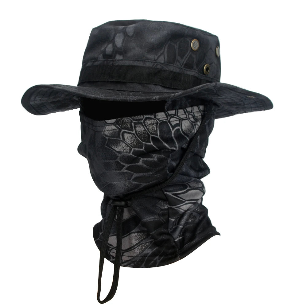 Camouflage Boonie Cap – Foldable Wide Brim Outdoor Hat