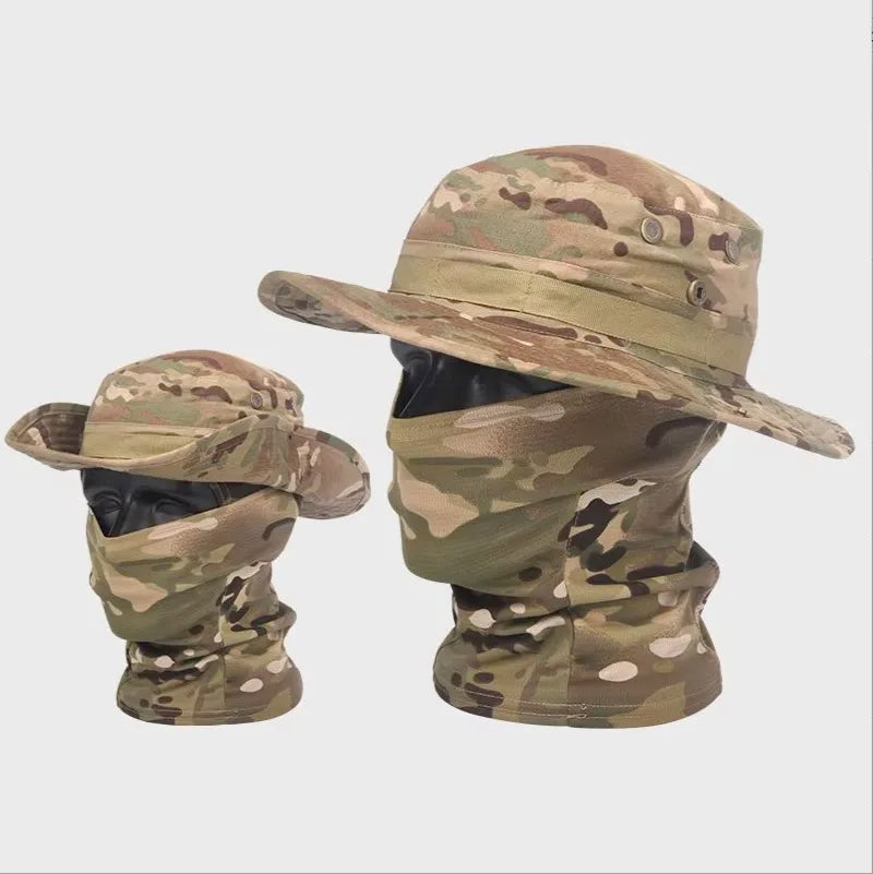 Camouflage Boonie Cap – Foldable Wide Brim Outdoor Hat