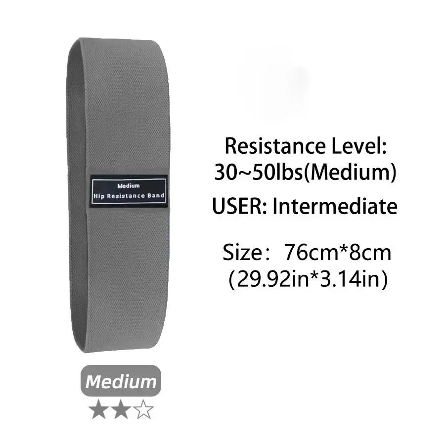 Fabric Resistance Hip & Booty Bands – Glute Thigh Workout Loops