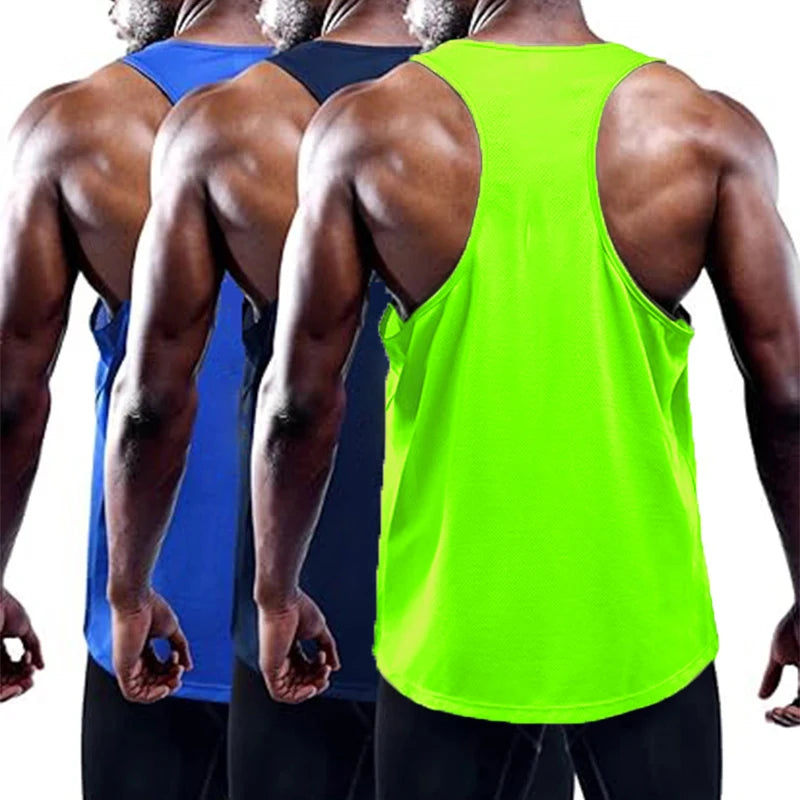 Men's Running Tank Top – Quick Dry Gym Vest Sleeveless Training Shirt