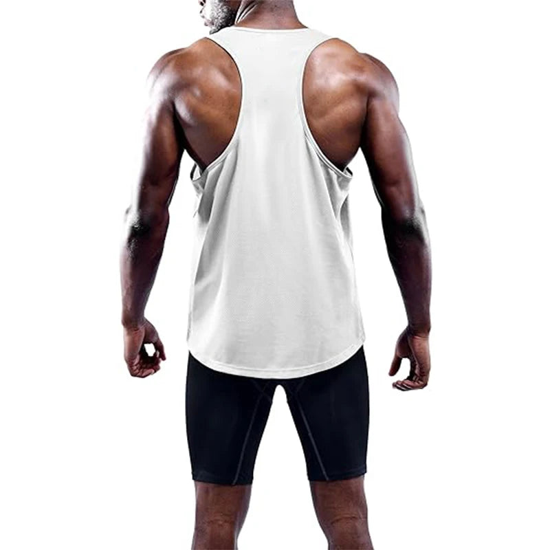Men's Running Tank Top – Quick Dry Gym Vest Sleeveless Training Shirt