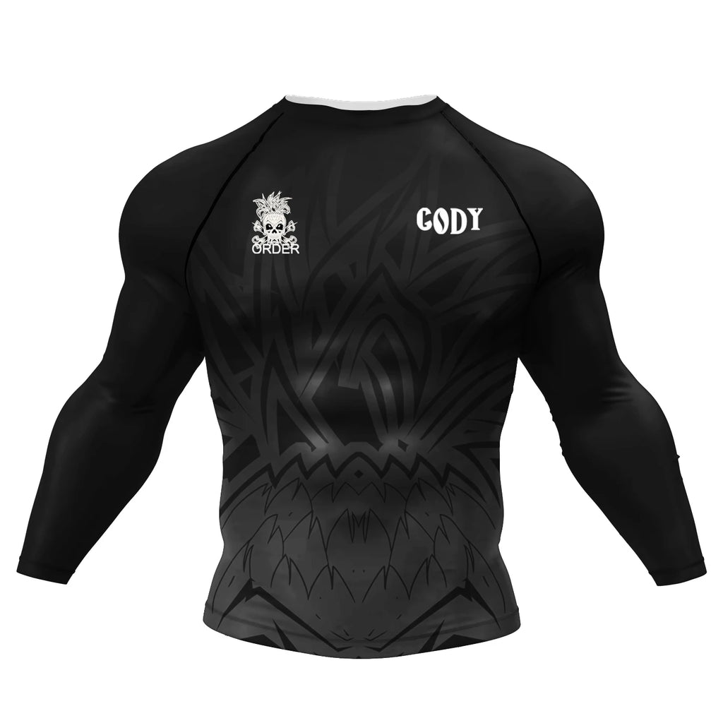 Men's  Tshirt Masculine Long Sleeve Rashguard BJJ jiu jitsu Boxing Jersey