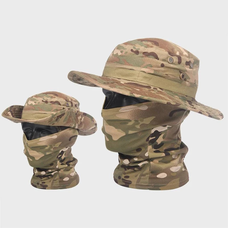 Camouflage Boonie Cap – Foldable Wide Brim Outdoor Hat