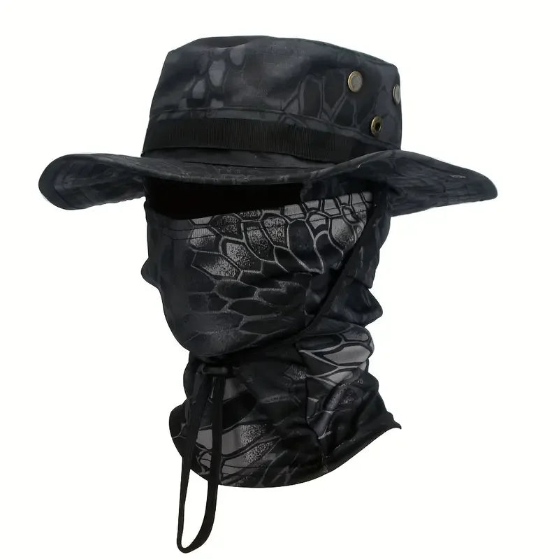 Camouflage Boonie Cap – Foldable Wide Brim Outdoor Hat