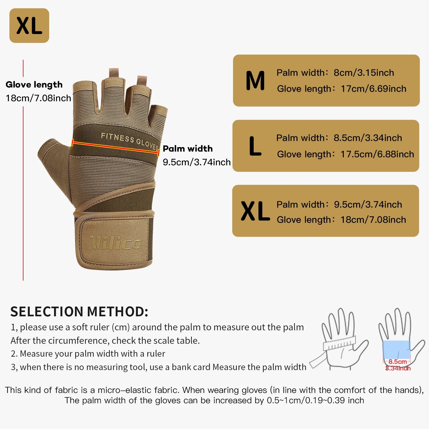 Half Finger Gym Gloves – Anti-Slip Weightlifting Gloves with Wrist Support