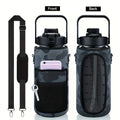 Water Bottle with Sleeve,2L,eaturing a Motivational Design with Straw and Time Stamp.  Sports Bottle for Drinking, Reusable with Insulated Neoprene, a Large Water Jug for Daily Hydrati