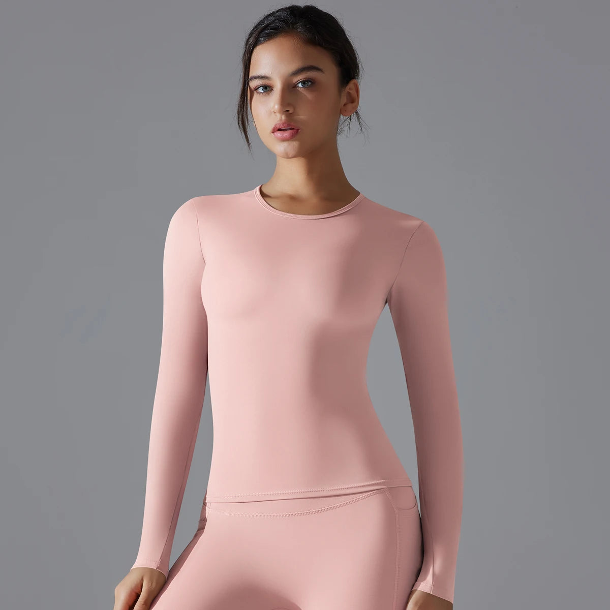 Women's Long Sleeve Yoga Shirt – Dry Fit Breathable Sports Top