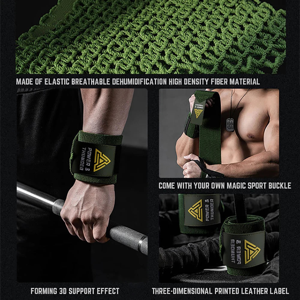 1 Pair Premium Wrist Support Fitness Wristbands Protect Your Wrist During GYM Workouts