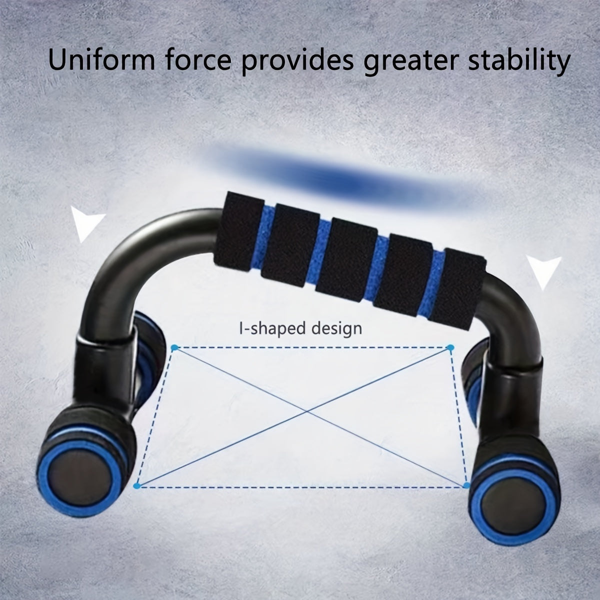 1 Pair Ergonomic Push-Up Bars for Men - Non-Slip, Portable Strength Training Stands with Textured Grip, 300 lbs Capacity, Ideal for Home & Gym Workouts, Easy Assembly, Gym Accessories