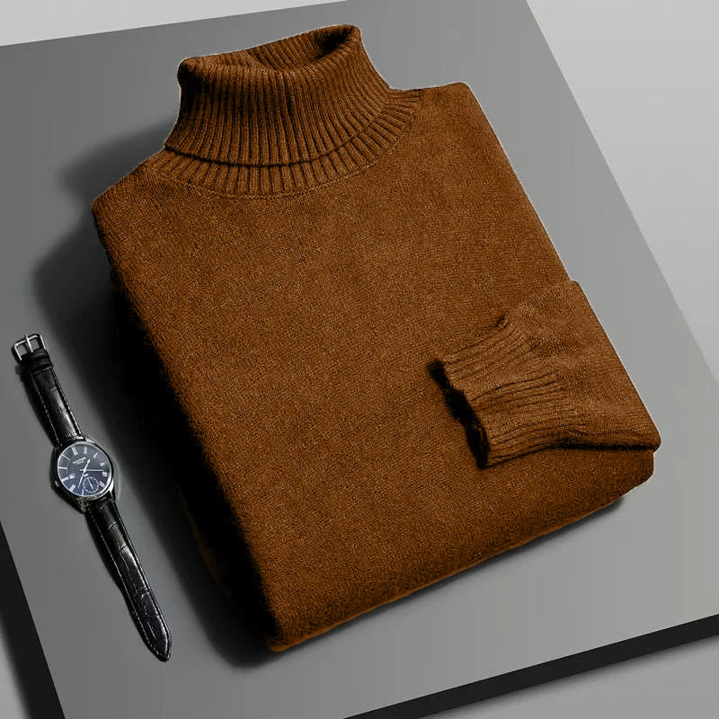 Men's Slim Fit Knitted Turtleneck Sweater