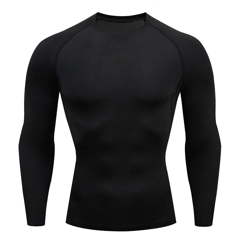 Men's Bat-Man Compression Gym T-Shirt – Tight Elastic Training Shirt