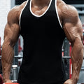 Men's Premium Sleeveless Round Neck Tank Top - Ultra-Lightweight, Breathable, Moisture-Wicking, Quick-Drying Active Undershirt for Summer Gym Fitness, Running, Jogging, Cycling, Yoga, Training, and Outdoor Activities - Perfec