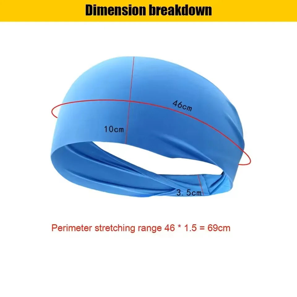 Anti-Slip Sports Headbands – Quick Dry Sweat Absorption Workout Headband