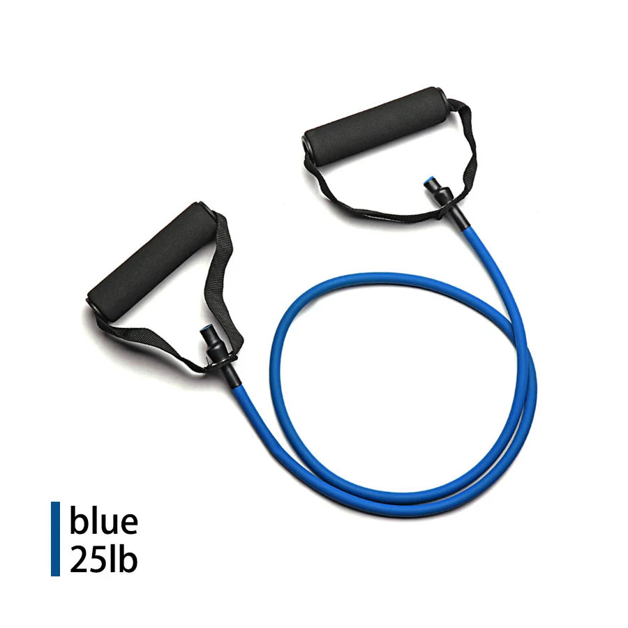 5 Levels Pull Rope Fitness Elastic Bands Resistance Bands with Handles Training Exercise Tube Band  Workouts Strength Equipment