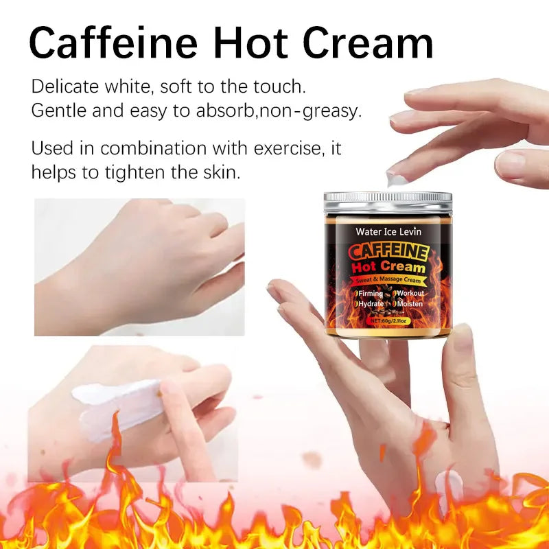 60g Caffeine Hot Massage Cream – Firming & Nourishing Body Moisturizer