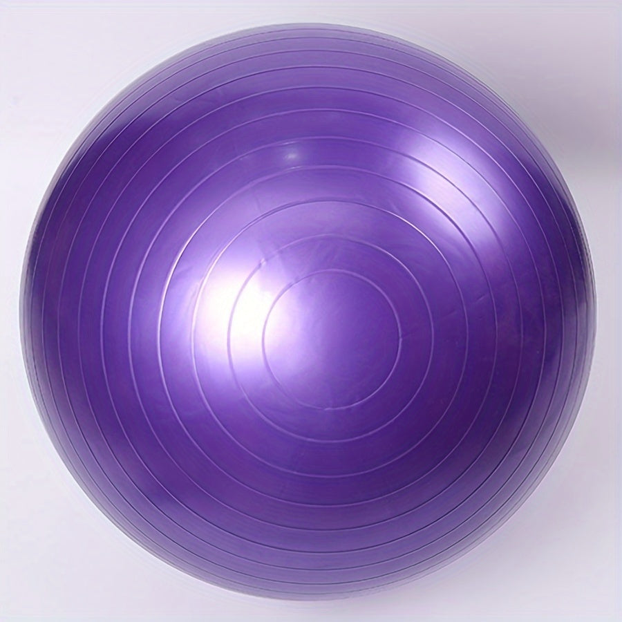 Thick Inflatable PVC Yoga Ball - 1pc Fitness Ball for Home & Gym Use