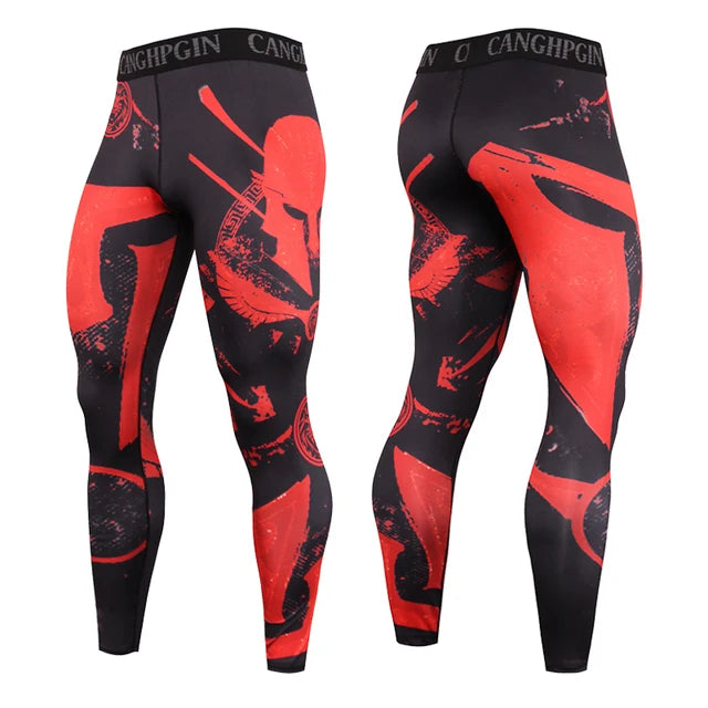 Men's Running Compression Leggings – Quick Dry Gym Fitness Tights