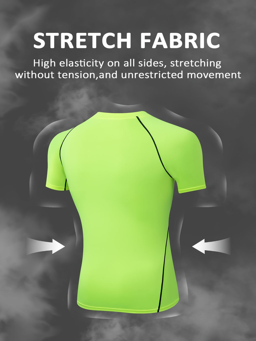 Ultra-Soft ComfyFit T-Shirt - Quick-Drying, Highly Stretchy, Sweat-Absorbing, Breathable, and Moisture-Wicking for Men's Summer Outdoor Fitness Activities and Sports - Ideal for Gym, Running, Cycling, and Hiking