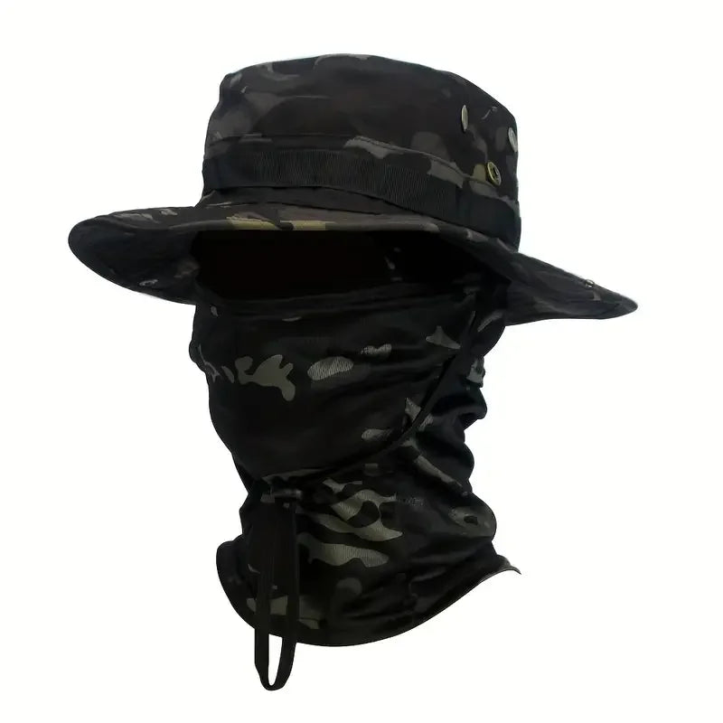 Camouflage Boonie Cap – Foldable Wide Brim Outdoor Hat