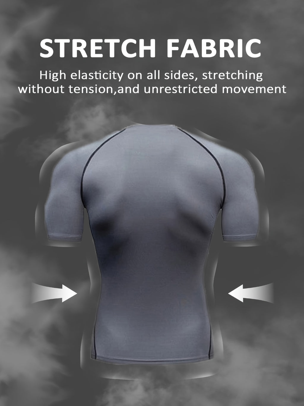 Ultra-Soft ComfyFit T-Shirt - Quick-Drying, Highly Stretchy, Sweat-Absorbing, Breathable, and Moisture-Wicking for Men's Summer Outdoor Fitness Activities and Sports - Ideal for Gym, Running, Cycling, and Hiking