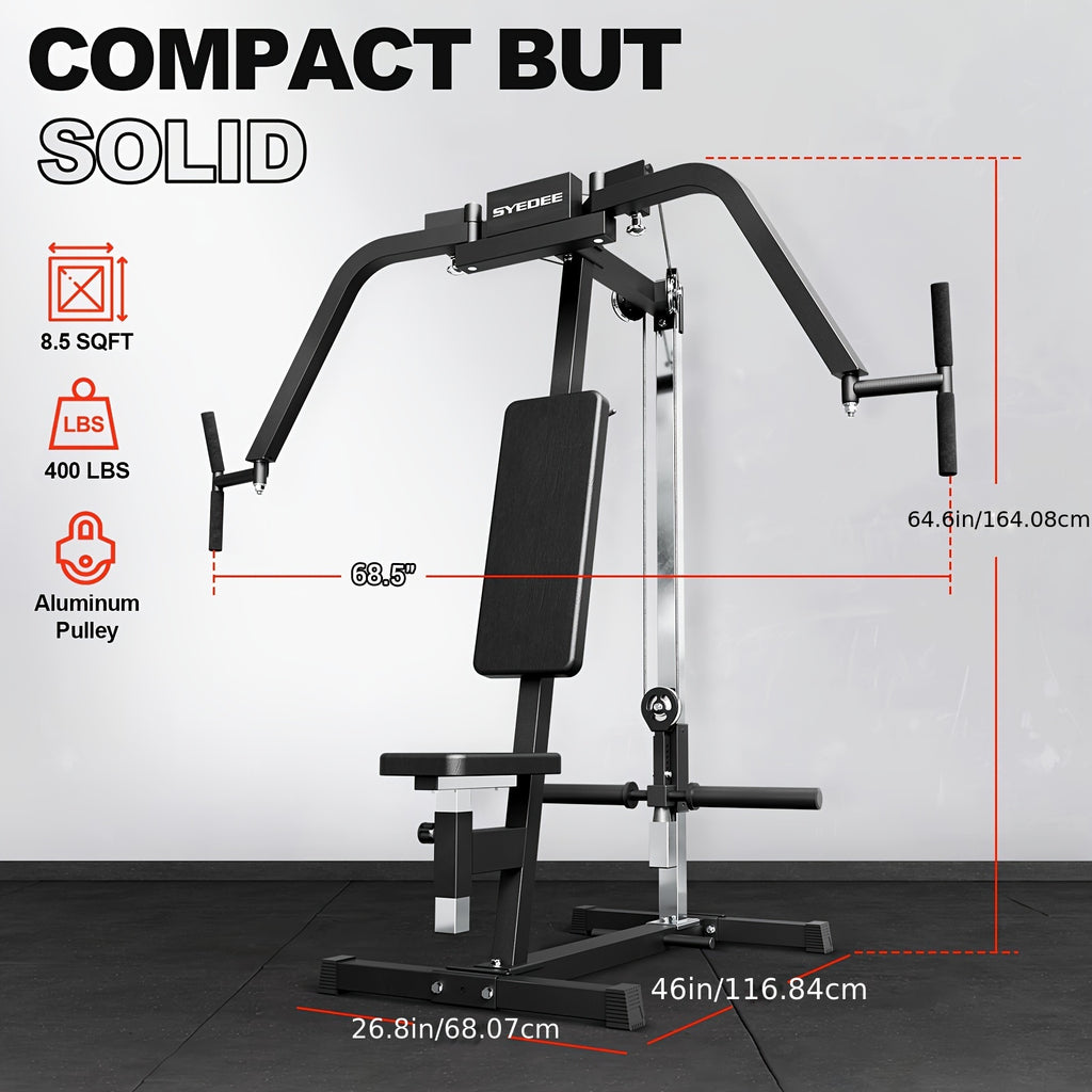 2-IN-1 Chest Fly & Reverse Delt Machine - Adjustable Plate-Loaded Upper Body Trainer for Pectoral & Rear Deltoid Development, Compact Home Gym Equipment with Comfortable Padding, Red/Black