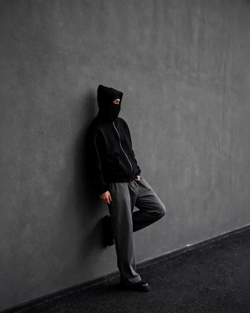 Men's Double Hood Zip Sweatshirt – Couple's Fashion Hoodie