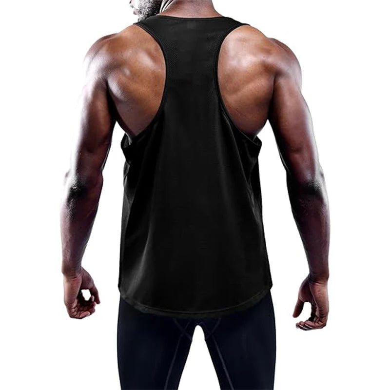 Men's Running Tank Top – Quick Dry Gym Vest Sleeveless Training Shirt