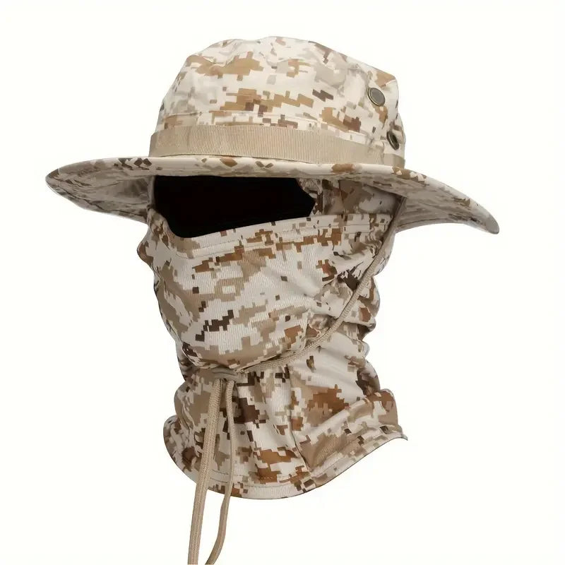 Camouflage Boonie Cap – Foldable Wide Brim Outdoor Hat
